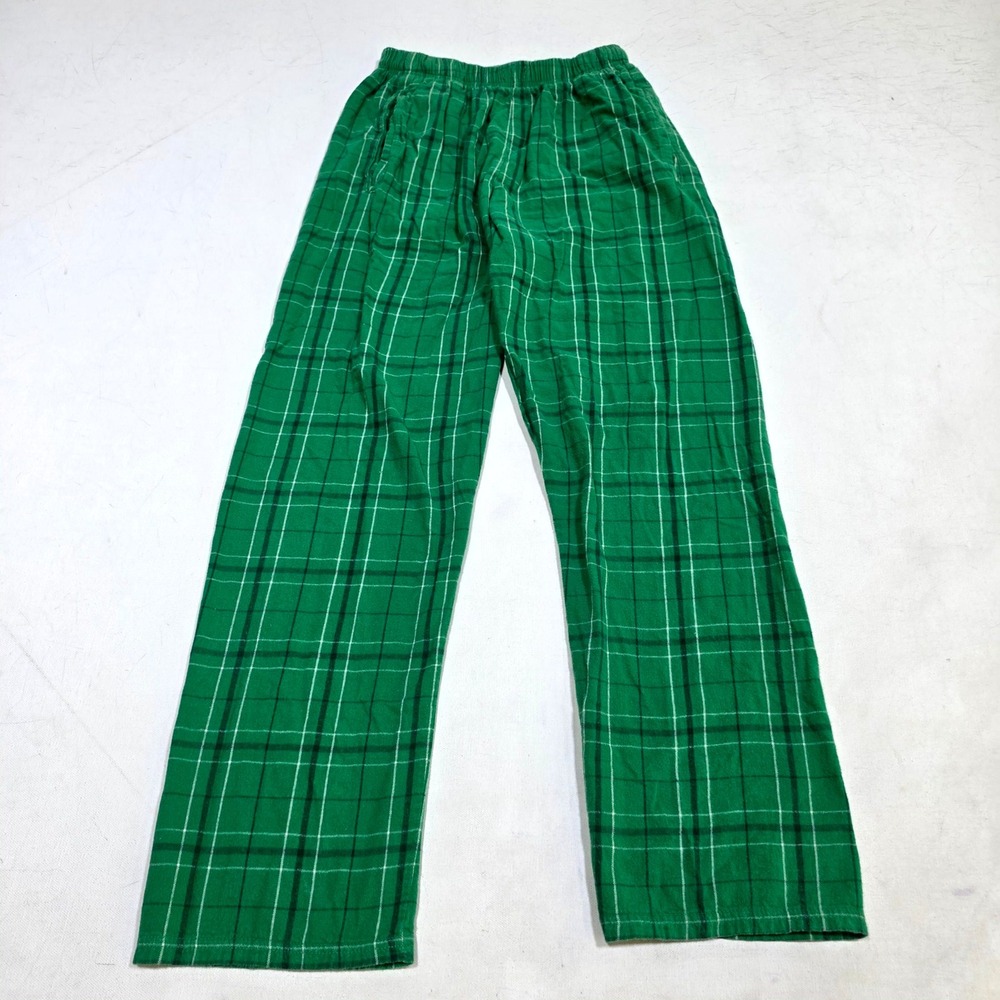Boxercraft Pajama Pants Womans Small Green Plaid Flannel Lounge Sleepwear Pocket